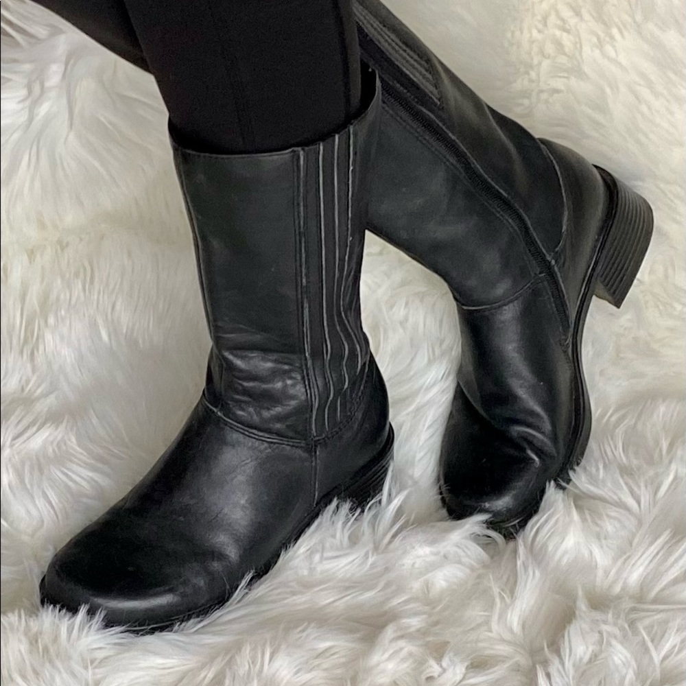 Super Comfortable Black Leather Boots